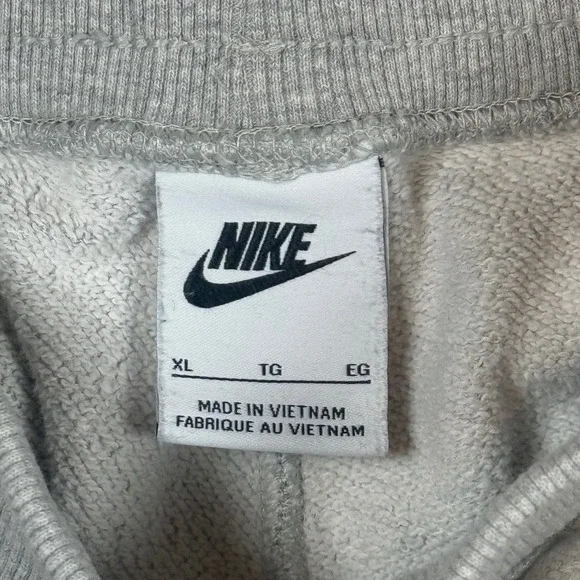 Nike Mens Joggers XL Heather Grey French Terry Sweatpants - Picture 2 of 9